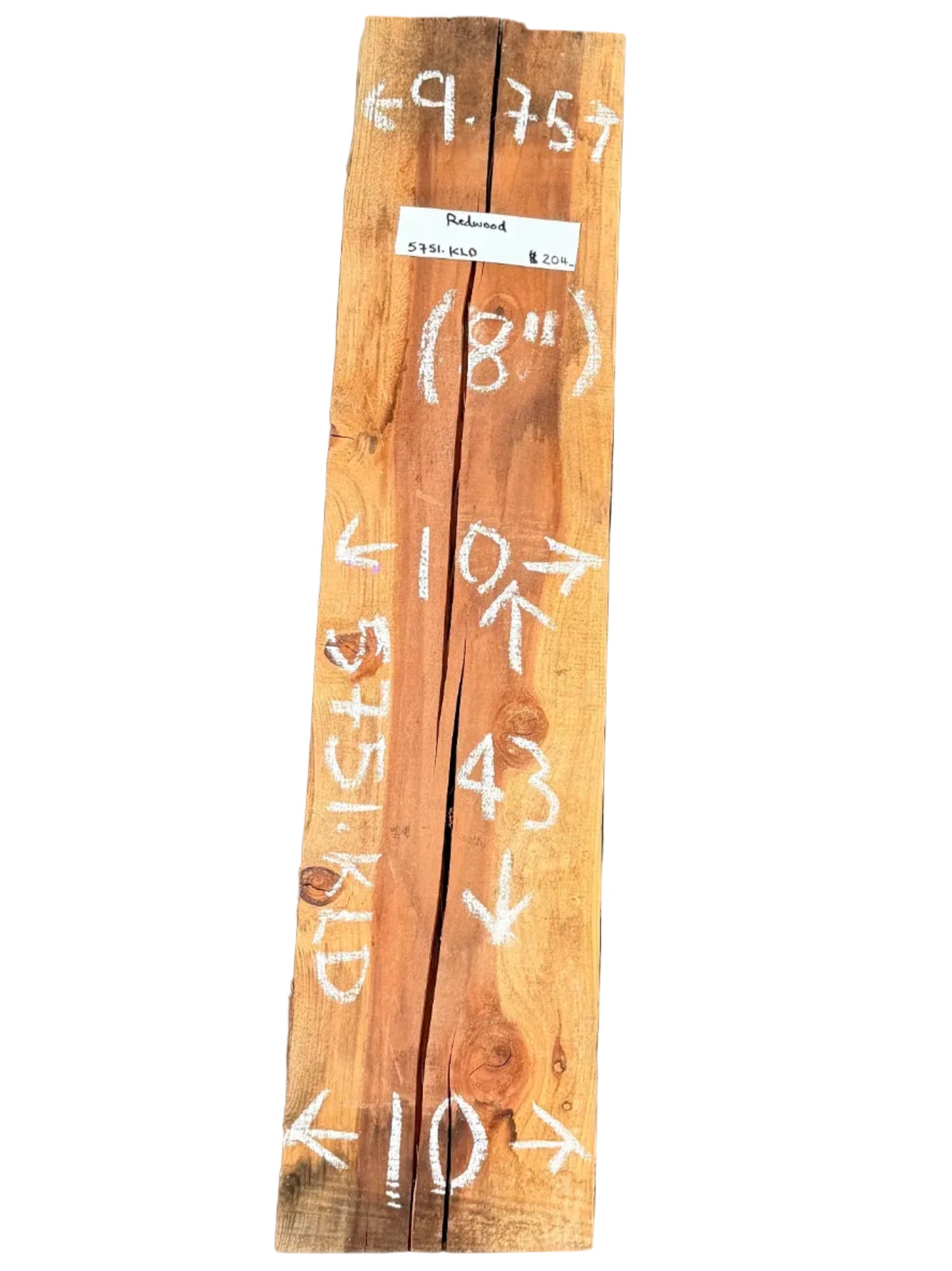 Redwood Live Edge Slab 5751.KLD