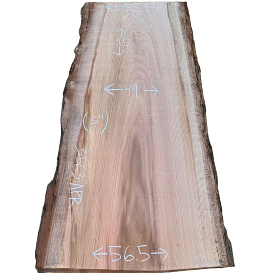 Redwood Live Edge Wood Slab 3563.APR