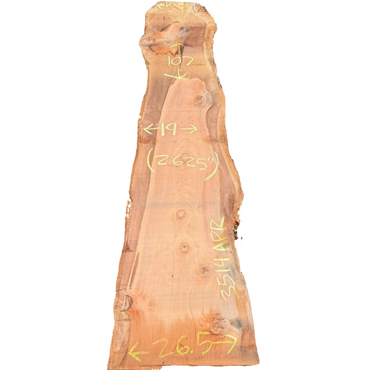 Redwood Live Edge Slab 3514.APR