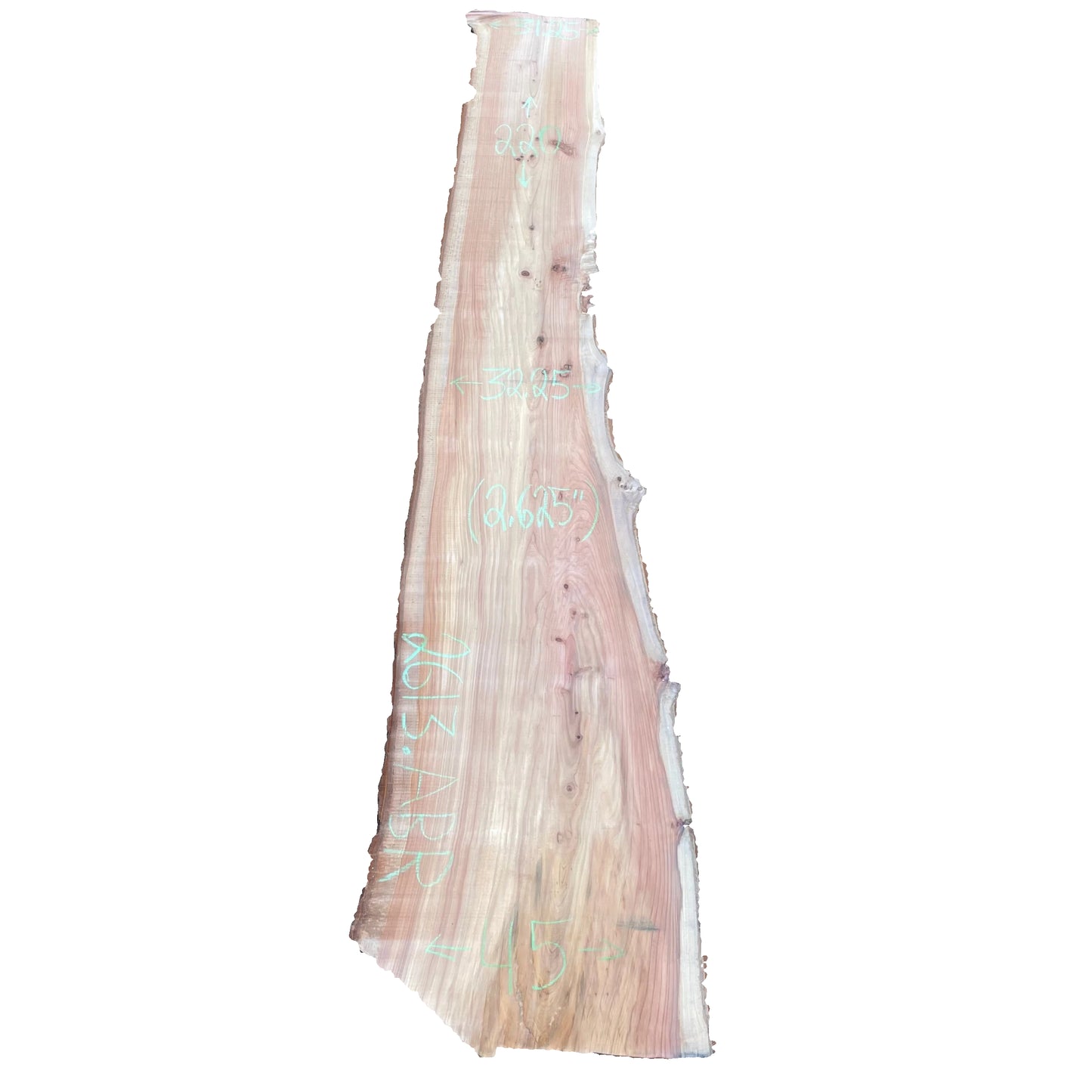 Redwood Live Edge Slab 2611.ABR