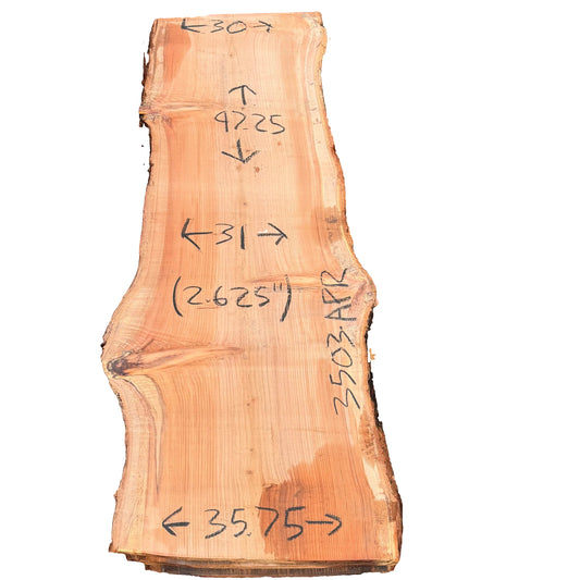 Redwood Live Edge Slab 3503.APR