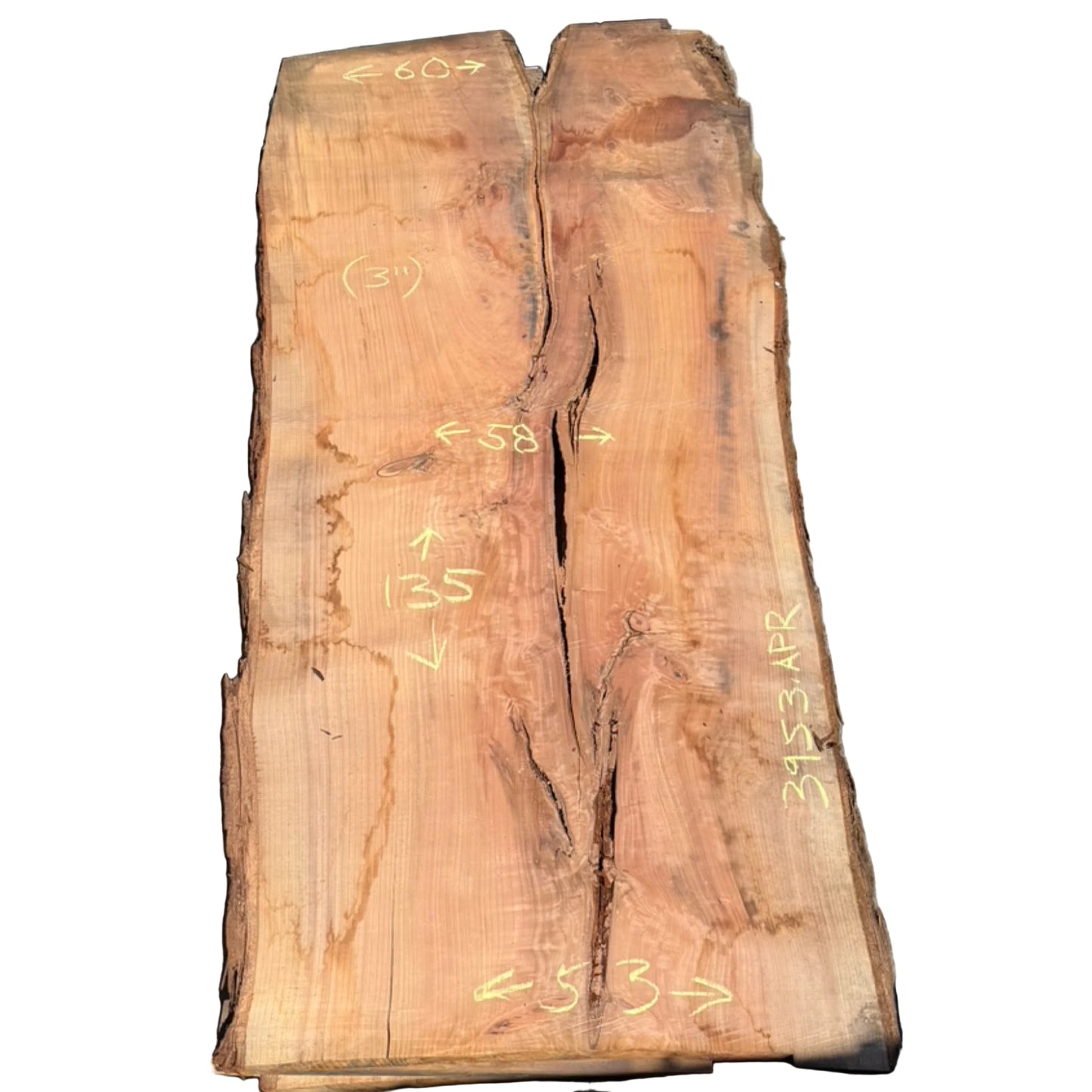 Redwood Live Edge Slab 3953.APR