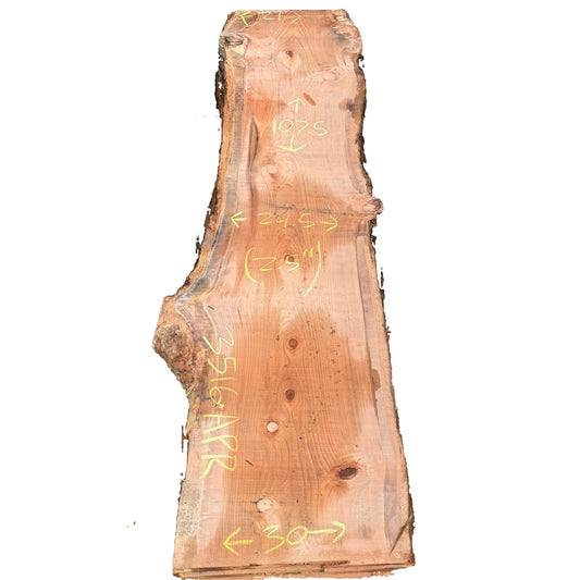 Redwood Live Edge Slab 3516.APR