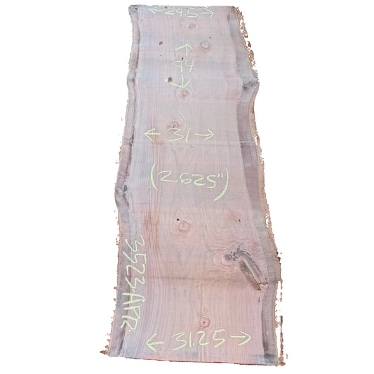 Redwood Live Edge Slab 3523.APR