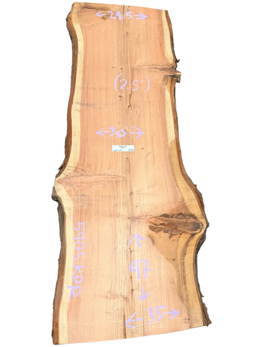 Redwood Live Edge Slab S2S 5905.KPR