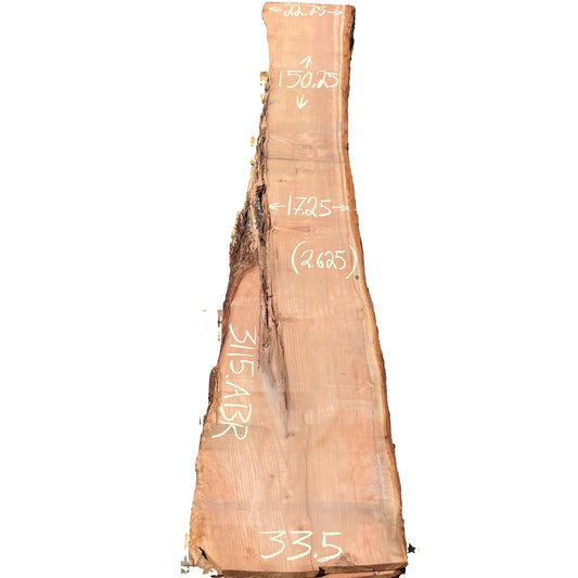 Redwood Live Edge Slab 3115.ABR