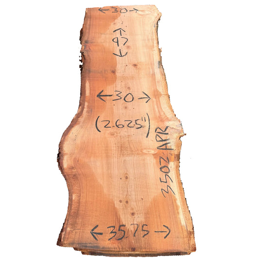 Redwood Live Edge Slab 3502.APR