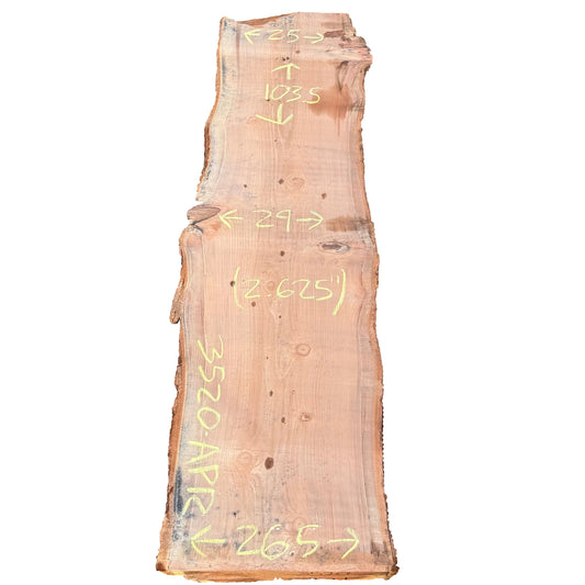 Redwood Live Edge Slab 3520.APR