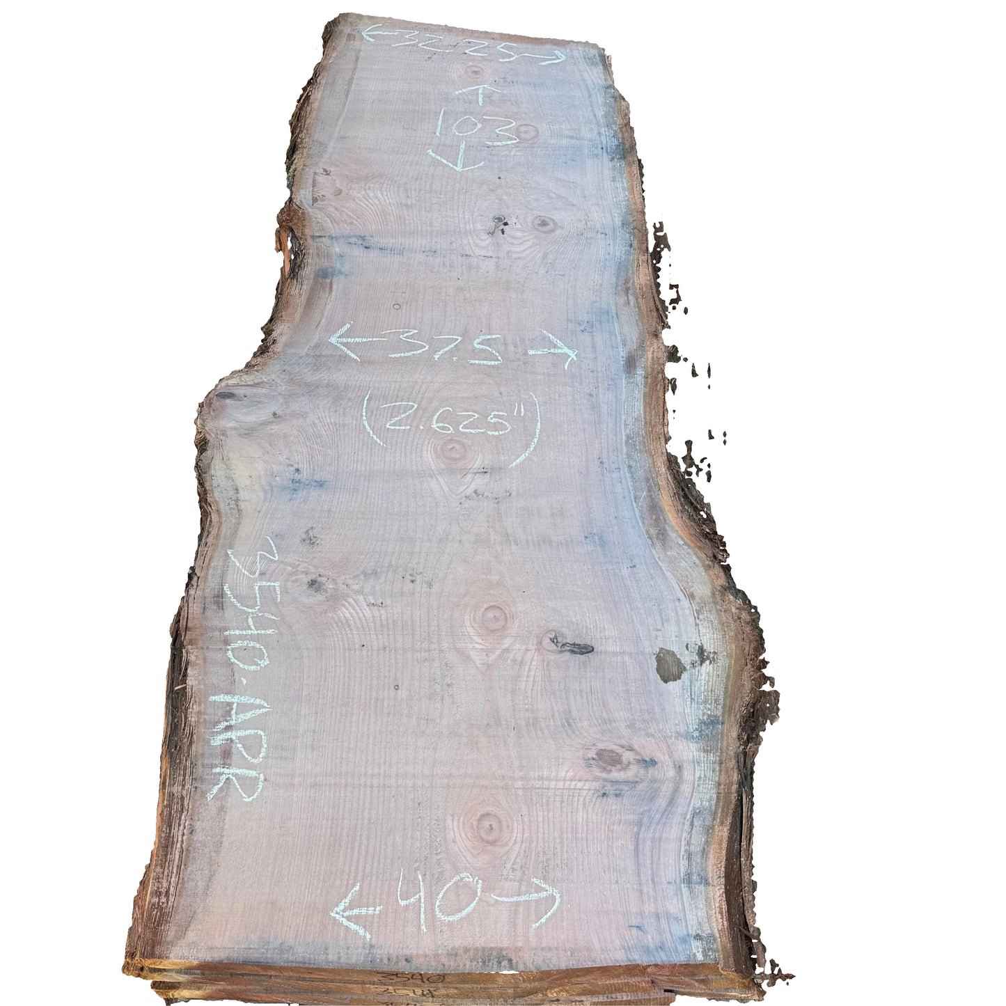 Redwood Live Edge Slab 3540.APR