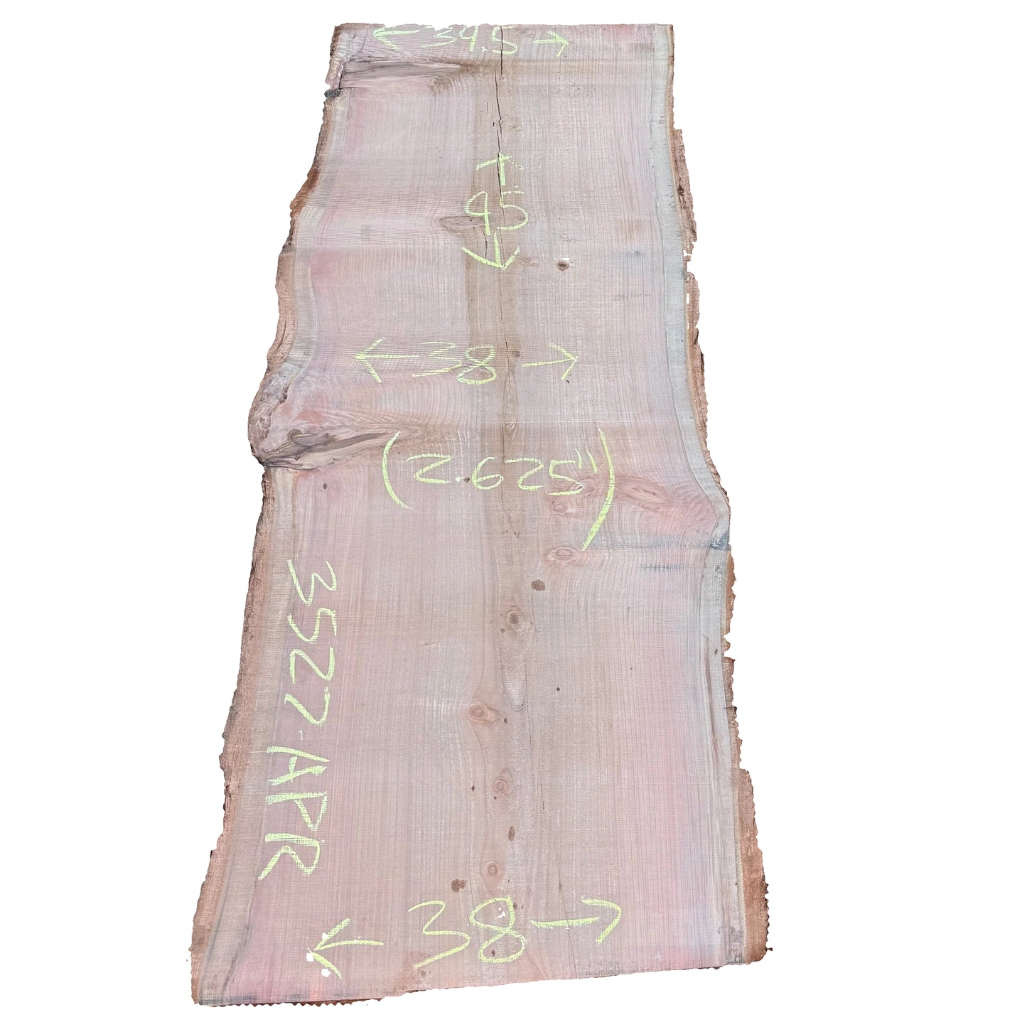 Redwood Live Edge Slab 3527.APR