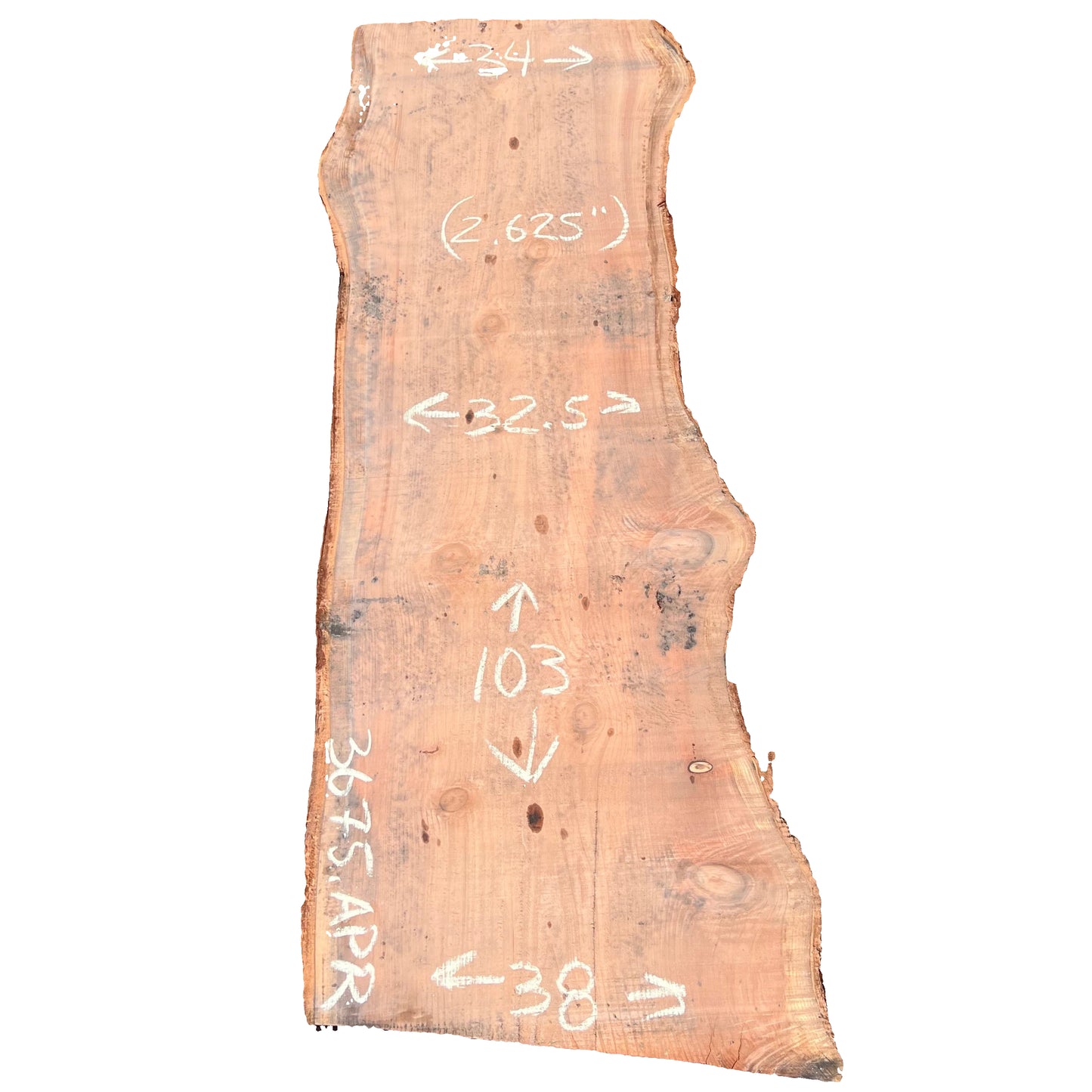 Redwood Live Edge Slab 3675.APR