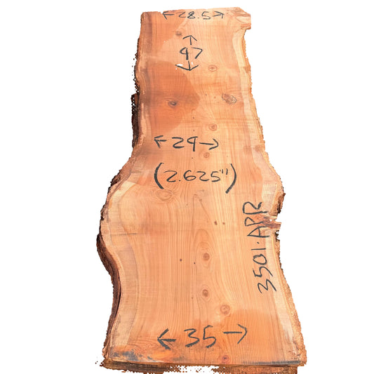 Redwood Live Edge Slab 3501.APR