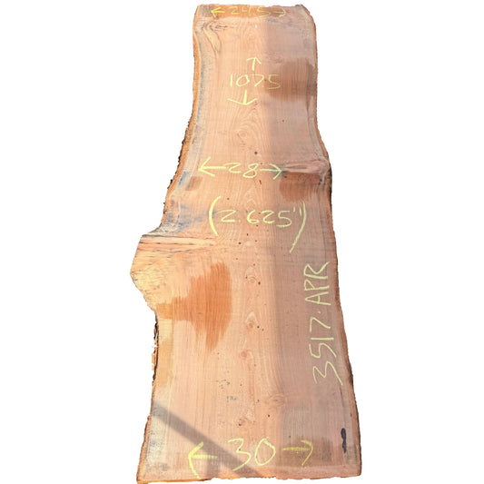 Redwood Live Edge Slab 3517.APR