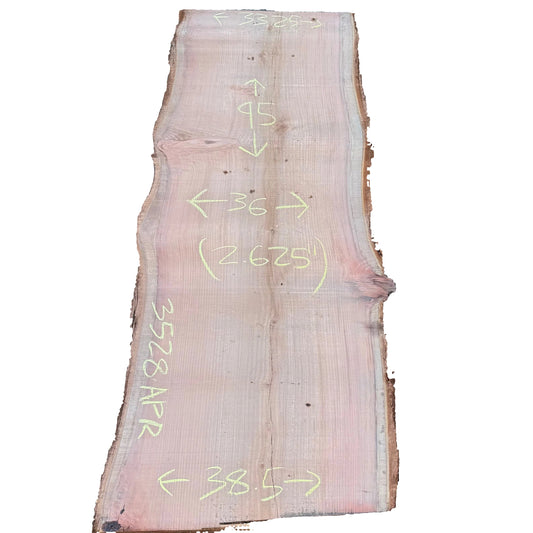 Redwood Live Edge Slab 3528.APR
