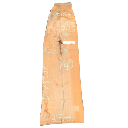 Ash Live Edge Slab 2028.AWI