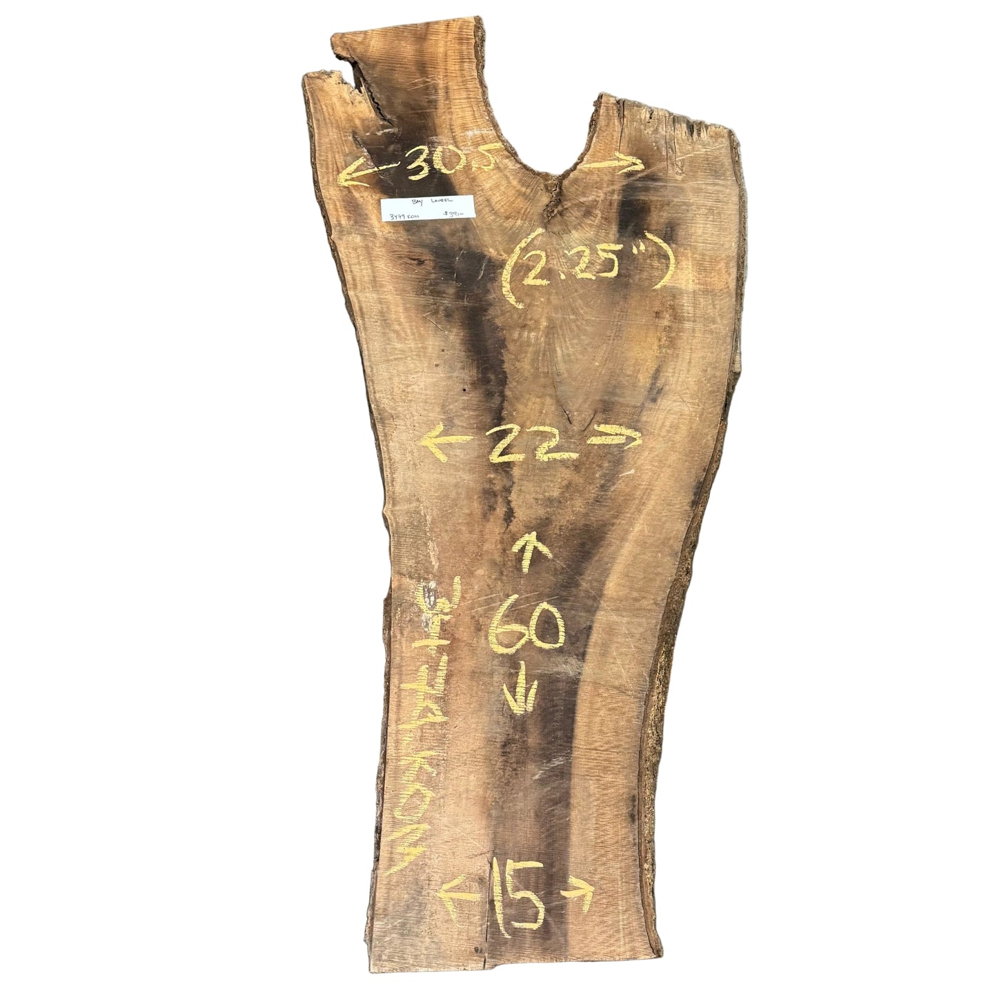 Bay Laurel Live Edge Slab 3479.KOM