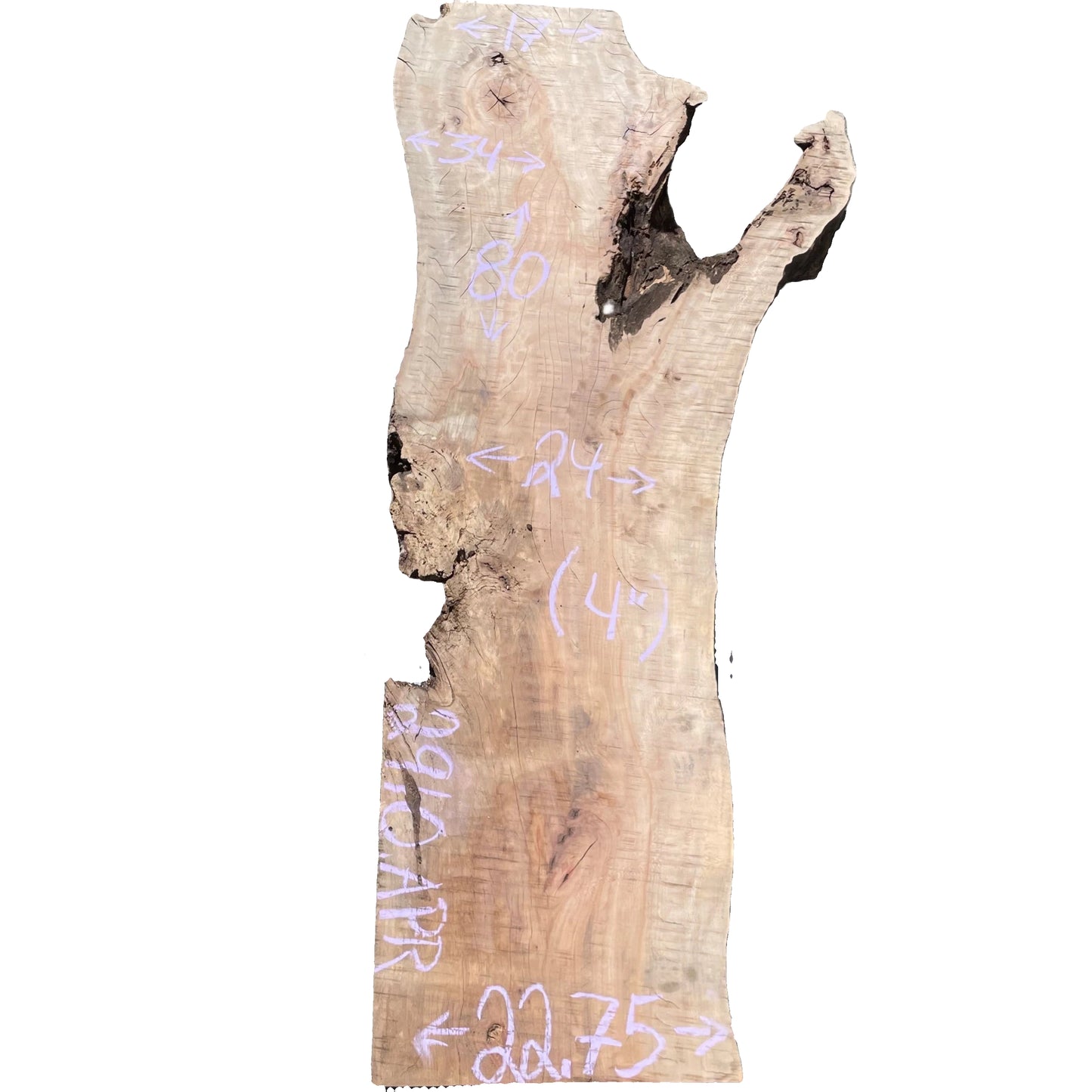 Sycamore Live Edge Slab 2910.APR