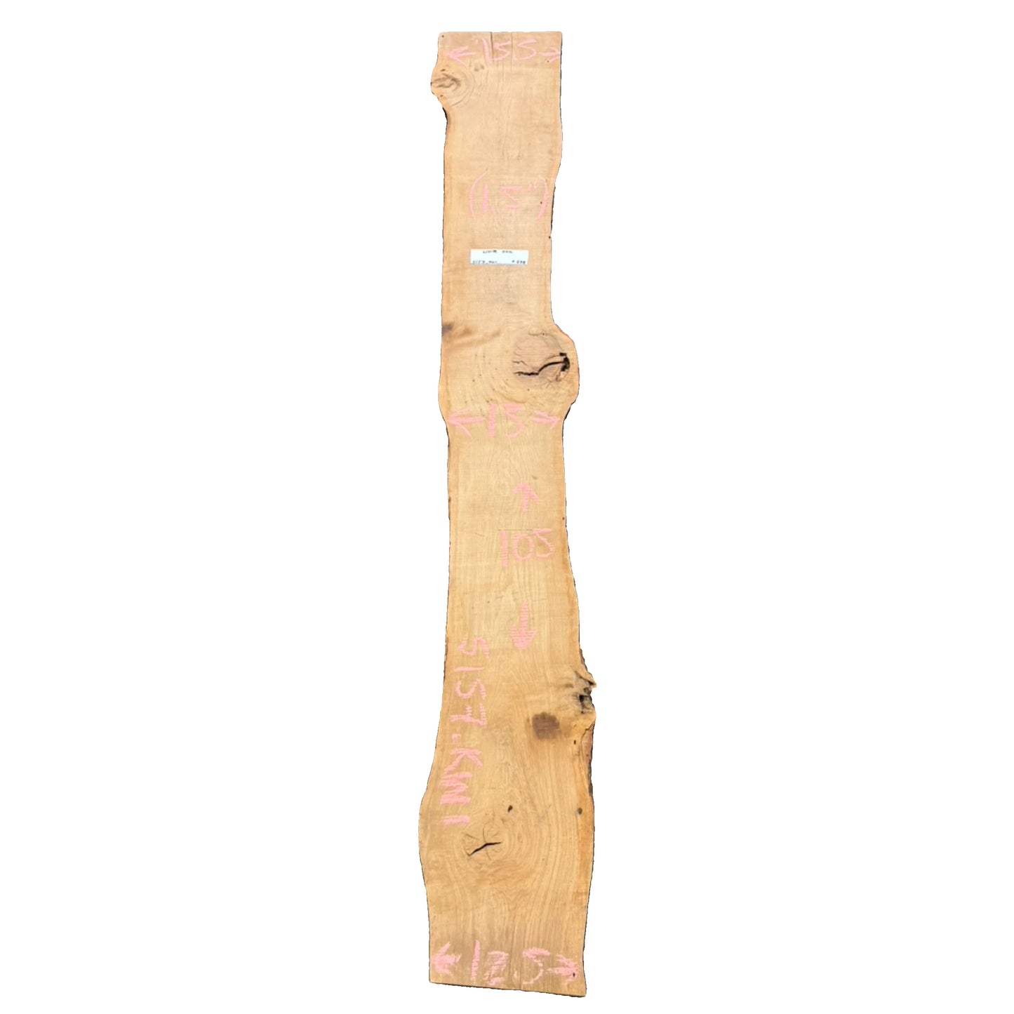 White Oak Live Edge Slab 5157.KWI