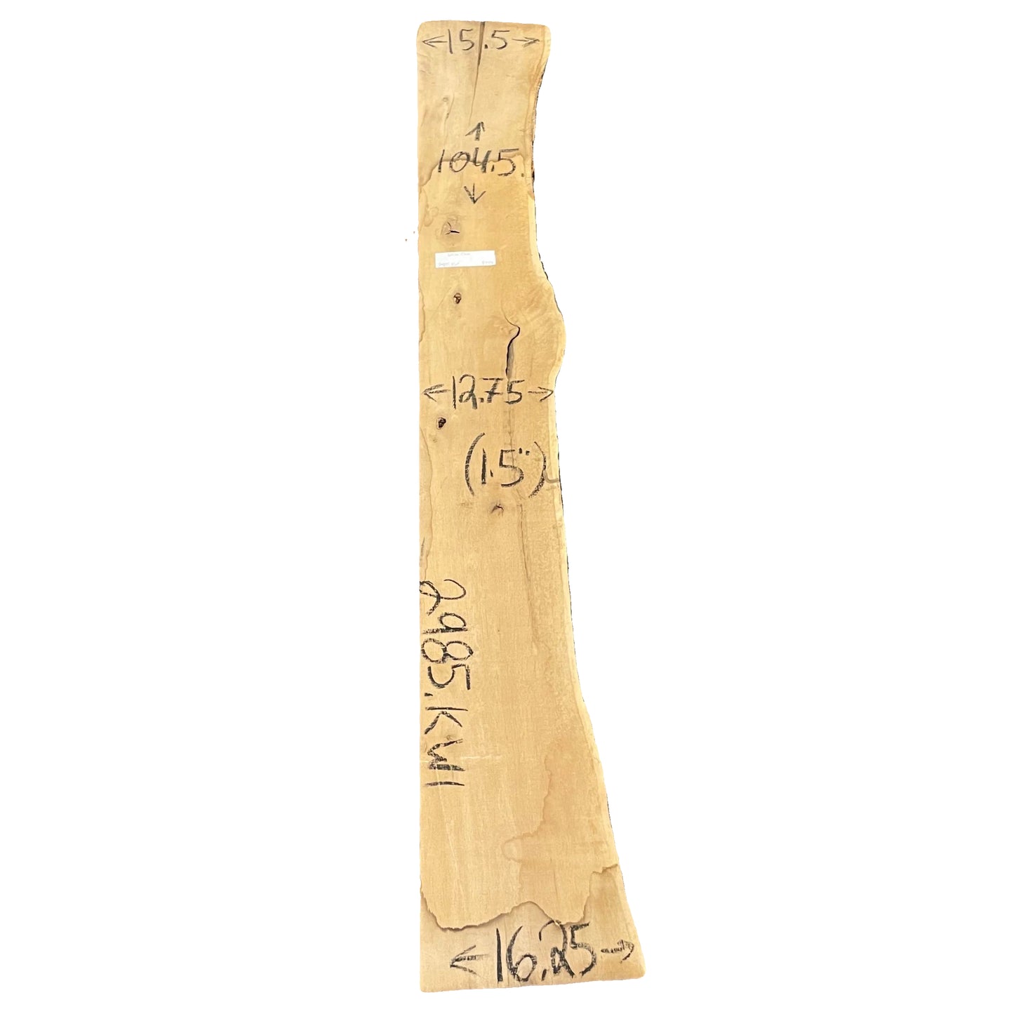 White Oak Live Edge Slab 2985.KWI