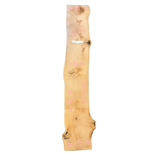 White Oak Live Edge Slab 5138.KWI
