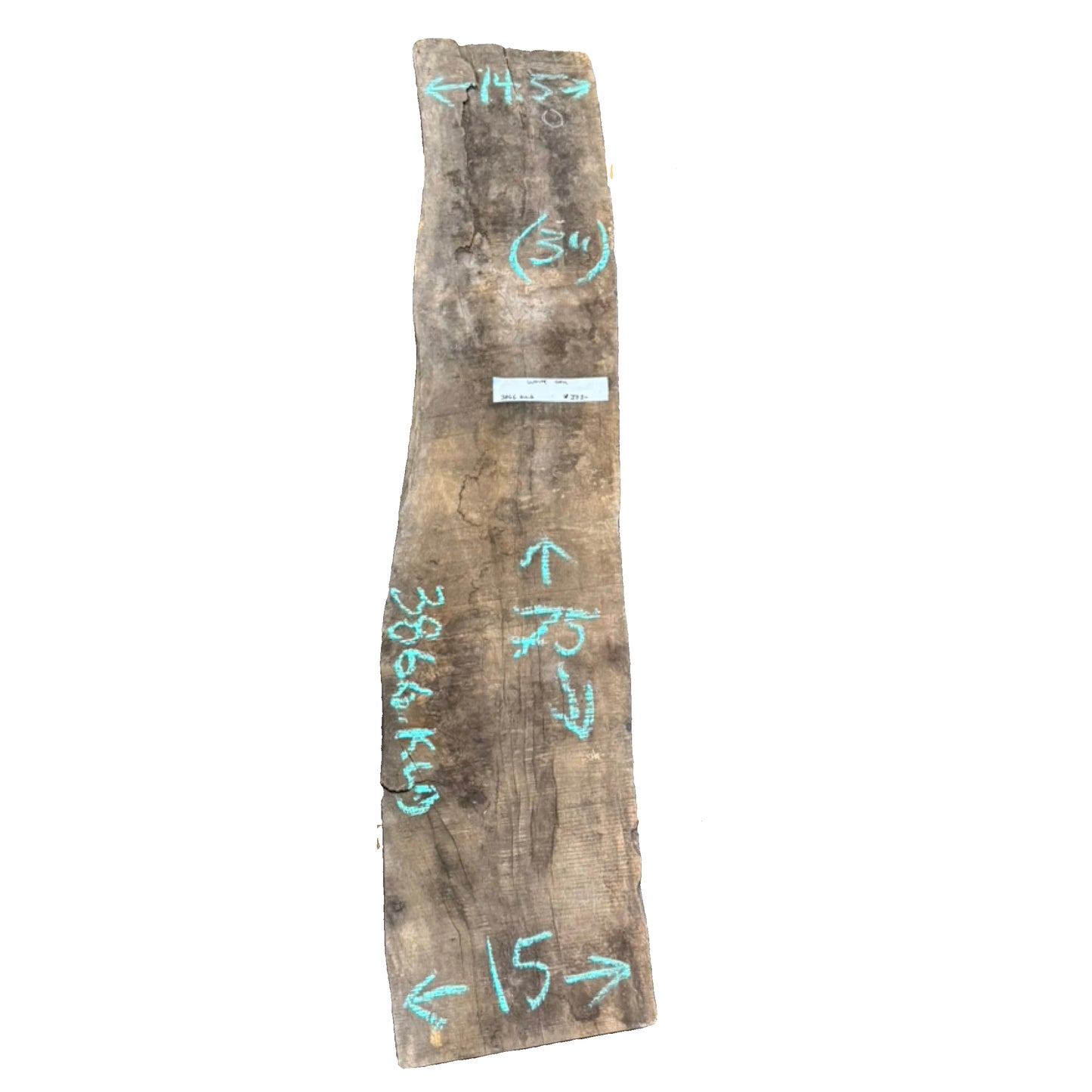 White Oak Live Edge Slab 3866.KLD