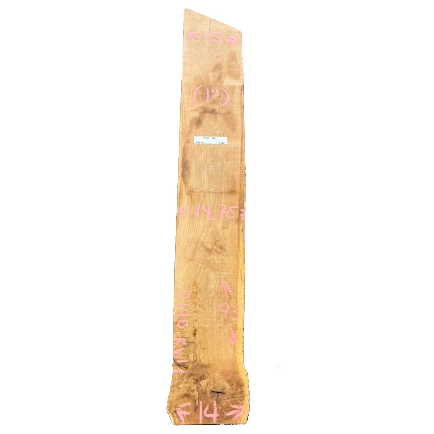 White Oak Live Edge Slab 5140.KWI