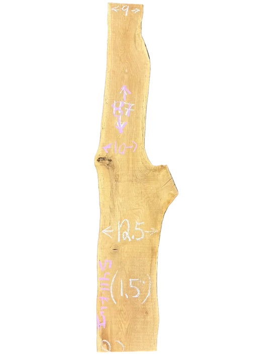White Oak Live Edge Slab 5411.KWI