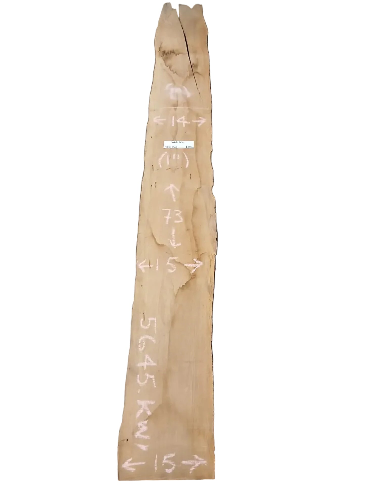 White Oak Live Edge Slab 5645.KWI
