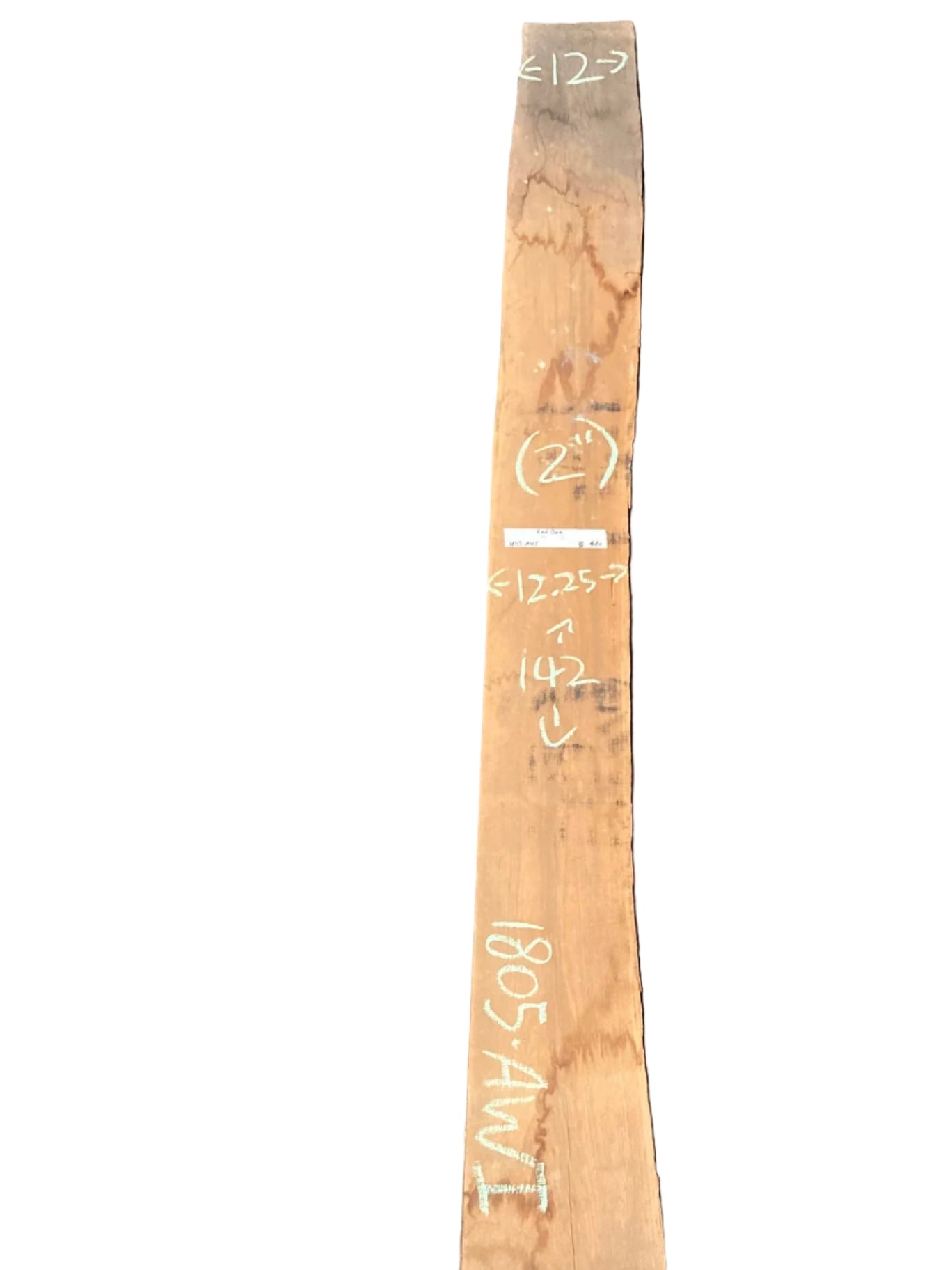 Red Oak Live Edge Slab 1805.AWI